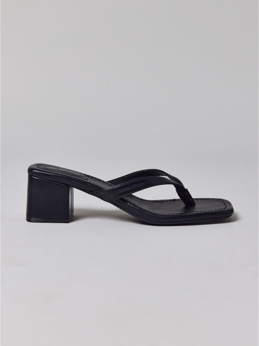 Black kitten heel
